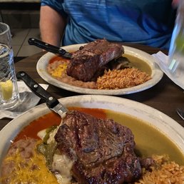 Ribeye relleno, split the plate Ribeye relleno, split the plate