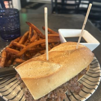 Nata Detroit - French dip and sweet potato fries. - New American Near Me - Troy, Michigan Nata Detroit - French dip and sweet potato fries. - New American Near Me - Troy, Michigan