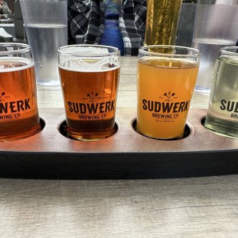 Sudwerk Brewing Co - Having a flight - Breweries Near Me - Davis, California