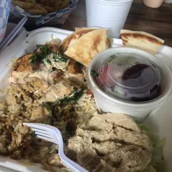 Mad Pita Express - Spicy chicken platter. - Middle Eastern Near Me - St George, Utah Mad Pita Express - Spicy chicken platter. - Middle Eastern Near Me - St George, Utah