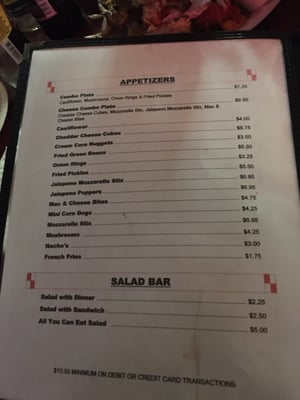 Menu photo 5 Mt Hamill Tap Donnellson, IA