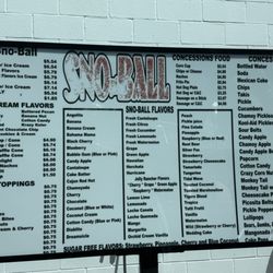 Sno-Ball Too - Outside Menu Board from 06-28-2026