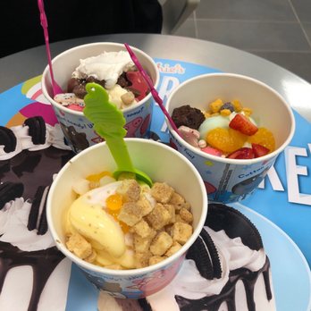 Menchie's Frozen Yogurt - Pineapple Dole Whip/Pink Lemonade, Honeydew/vanilla, Nutella/vanilla/cookies and cream - Ice Cream & Frozen Yogurt Near Me - Pinole, California Menchie's Frozen Yogurt - Pineapple Dole Whip/Pink Lemonade, Honeydew/vanilla, Nutella/vanilla/cookies and cream - Ice Cream & Frozen Yogurt Near Me - Pinole, California