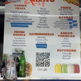 Updated menu Updated menu