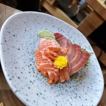Hello Sunshine - Toro Salmon and Bluefin Tuna Sashimi - Bars Near Me - Banff, Alberta Hello Sunshine - Toro Salmon and Bluefin Tuna Sashimi - Bars Near Me - Banff, Alberta