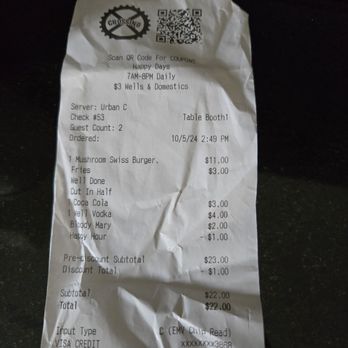 Crossing - Receipt - Gay Bars Near Me - New Orleans, Louisiana