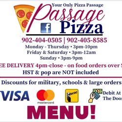 Passage Pizza - Menu