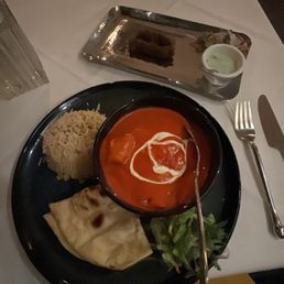 Chicken tikka masala and lamb tikka Chicken tikka masala and lamb tikka