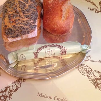 Ladurée - More restaurants should have wrapped butter like this. - Tea Rooms Near Me - Paris, 75 Ladurée - More restaurants should have wrapped butter like this. - Tea Rooms Near Me - Paris, 75