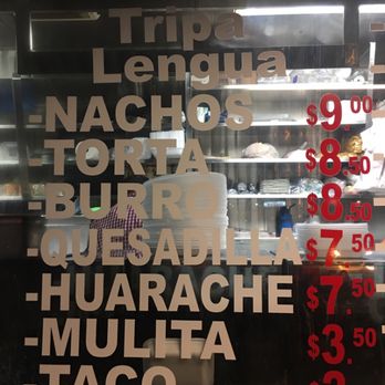 Tacos Ojo De Agua - Menu for lengua and tripa - Food Trucks Near Me - Oxnard, California