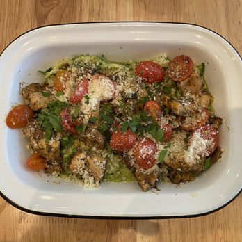Healthyish Republic - Keto Chicken Pesto Zoodle Bowl - Mediterranean Near Me - San Francisco, California Healthyish Republic - Keto Chicken Pesto Zoodle Bowl - Mediterranean Near Me - San Francisco, California