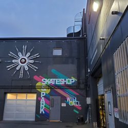 All Together Skatepark - Skate shop entrance out back