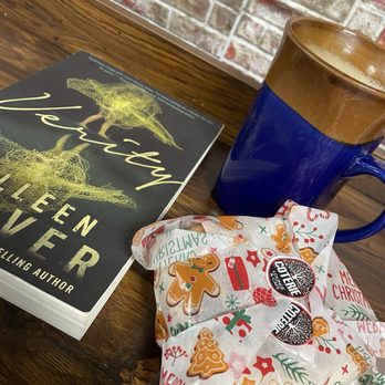 Coterie Lounge & Cafe - Bagel Borrowed book Vanilla lavender latte - Coffee & Tea Near Me - West Chester, Ohio