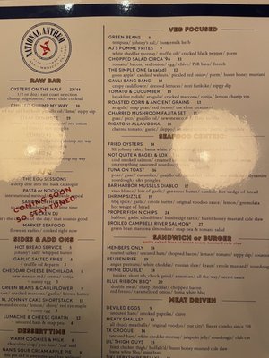 Menu photo 8 National Anthem Dallas, TX Menu photo 8 National Anthem Dallas, TX