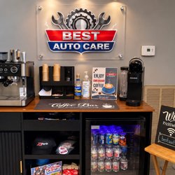 Best Auto Care - Our coffee/espresso bar exclusively for our customers at Best Auto Care! We also have treats for your furry friend!