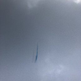 Blue mark on hood Blue mark on hood