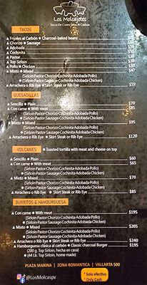 Menu photo 2 Los Molcajetes Puerto Vallarta, JAL
