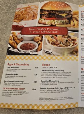 Menu photo 8 Jim's Restaurants Austin, TX