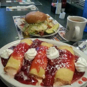 Metro Diner - Omg vortex burger dand delicious strawberry cheesecake crepes - Diners Near Me - Gainesville, Florida Metro Diner - Omg vortex burger dand delicious strawberry cheesecake crepes - Diners Near Me - Gainesville, Florida