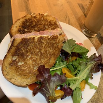 The Green Bird Cafe - Cheddar and ham sandwich - Cafes Near Me - Bath, BAS