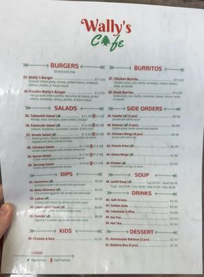 Menu photo 6 Wally's Cafe Emeryville, CA Menu photo 6 Wally's Cafe Emeryville, CA