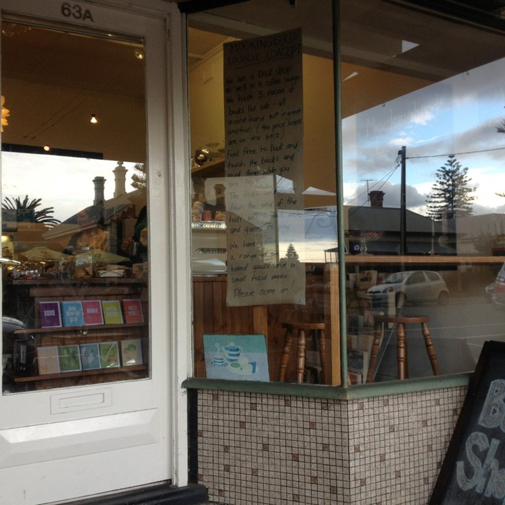 Mockingbird Lounge - Storefront and entrance to the cafe - Coffee & Tea Near Me - Glenelg South, SA