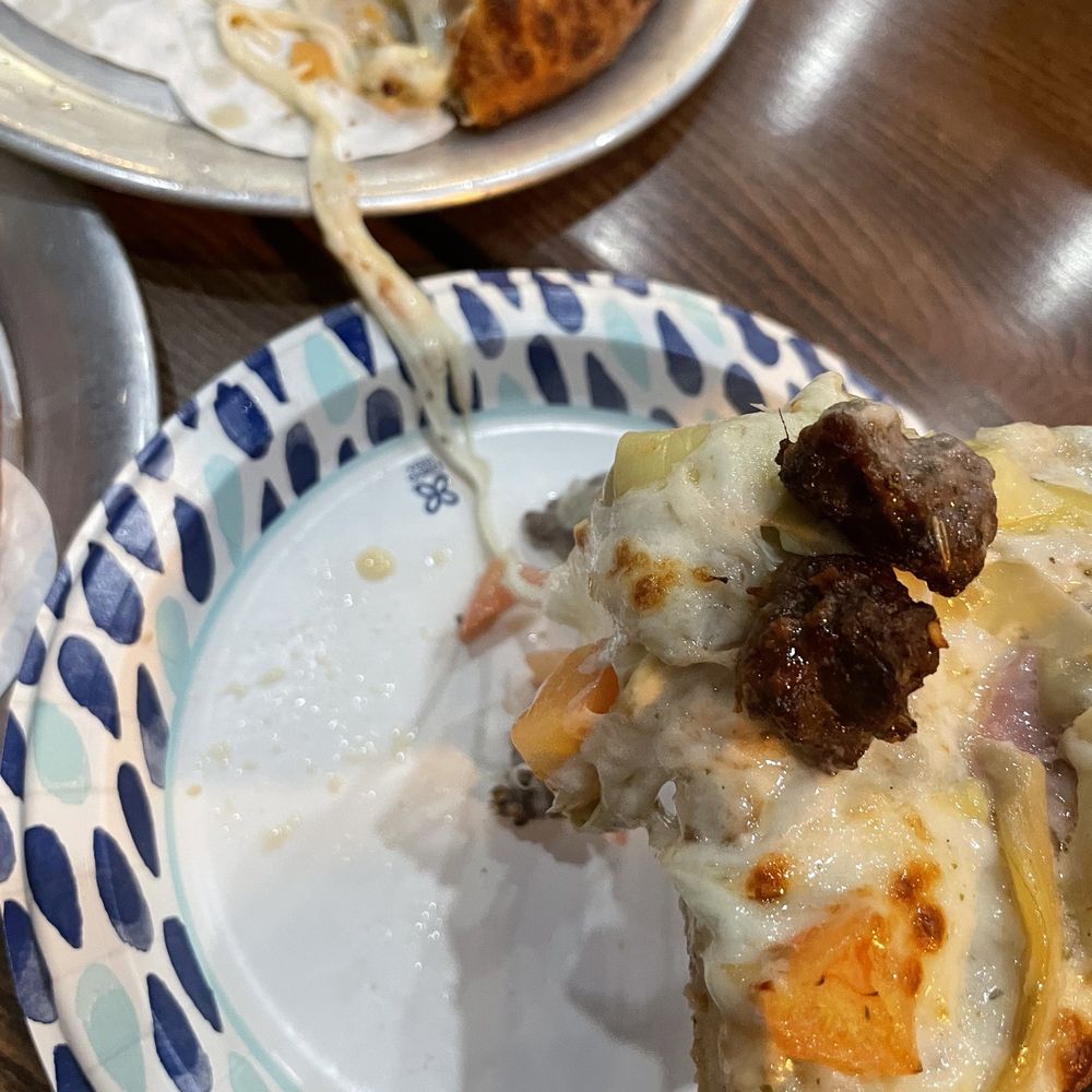 Antonia's Pizza - Look at the cheese pull! - Pizza Near Me - San Luis Obispo, California