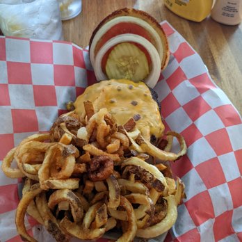 Sparky's Place - Cheese burger, no lettuce. - Burgers Near Me - Conneaut, Ohio