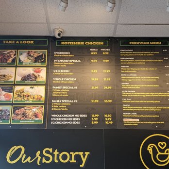 Palacio De Peru - the menu of the restaurant - Peruvian Near Me - Laurel, Maryland