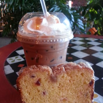 Perks Coffee Cafe - Yummmmm! Iced Moca! With Bannana Nut Bread! - Coffee & Tea Near Me - Monroe, Wisconsin
