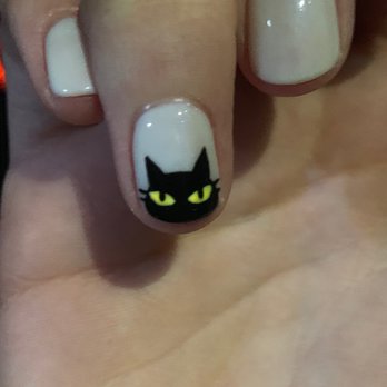 Ceci Nail Lounge - Halloween Cat - Nail Salons Near Me - Orlando, Florida