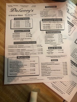 Menu photo 4 Delaney's Soul Food Yeadon, PA