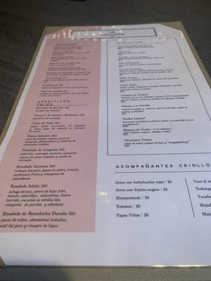 Menu photo 2 Azucena San Juan, PR Menu photo 2 Azucena San Juan, PR