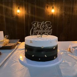 Very happy with the final product of my dad's 70th birthday cake! Hunter green & gold theme Very happy with the final product of my dad's 70th birthday cake! Hunter green & gold theme