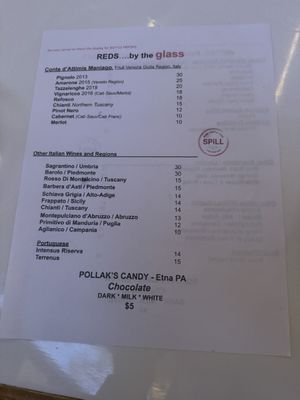 Menu photo 4 SPiLL - The Wine Bar Pittsburgh, PA Menu photo 4 SPiLL - The Wine Bar Pittsburgh, PA