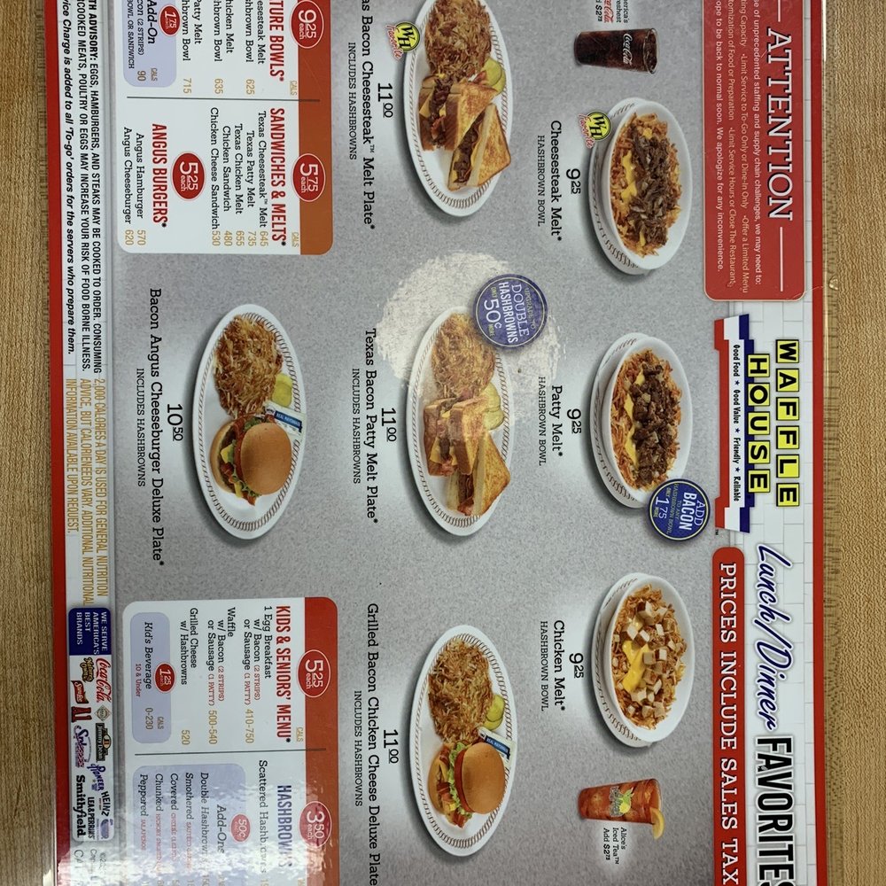 Waffle House - Orlando - Menu - Breakfast & Brunch Near Me - Orlando, Florida Waffle House - Orlando - Menu - Breakfast & Brunch Near Me - Orlando, Florida