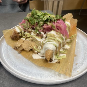 Shane’s Tamales - 3 Loaded Boat Plate - Pop-Up Restaurants Near Me - Garden Grove, California