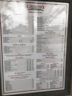 Menu photo 2 Casa Giuseppe's Italian Grill Stuart, FL