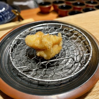 Okeya Kyujiro - Fried lobster with Hidalgo citrus - Sushi Bars Near Me - Montreal, Quebec Okeya Kyujiro - Fried lobster with Hidalgo citrus - Sushi Bars Near Me - Montreal, Quebec