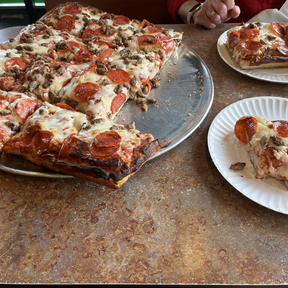Tony's Pizza - Sicilian pep and sausage - Pizza Near Me - Huntersville, North Carolina Tony's Pizza - Sicilian pep and sausage - Pizza Near Me - Huntersville, North Carolina