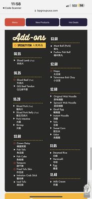 Menu photo 4 Boiling Point San Gabriel, CA