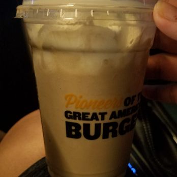Carl's Jr. - Chocolate milkshake: 1/2 milkshake 1/2 whipped cream bull crap.. I can't believe I wasted $8 on these lame 1/2 empty milkshakes!! - Fast Food Near Me - Anaheim, California