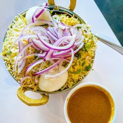 Banana Leaf South Indian Restaurant - Redondo Beach - Organic Halala Chicken Hyd   Dum Biryani - the only place cook hyd style dum biryanis in LA