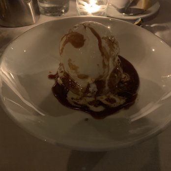 Fin Bistro - Apple crisp bread pudding with caramel - Seafood Near Me - Marco Island, Florida Fin Bistro - Apple crisp bread pudding with caramel - Seafood Near Me - Marco Island, Florida