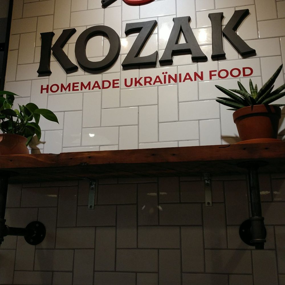 Kozak Ukrainian Eatery - Store Signage and Logo. - Ukrainian Near Me - Vancouver, British Columbia Kozak Ukrainian Eatery - Store Signage and Logo. - Ukrainian Near Me - Vancouver, British Columbia