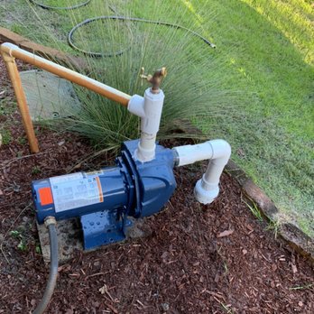 Sprinkler Pro - New well pump installation with check valve and faucet. - Irrigation Near Me