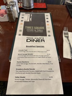 Menu photo 7 Times Square Diner New York, NY Menu photo 7 Times Square Diner New York, NY