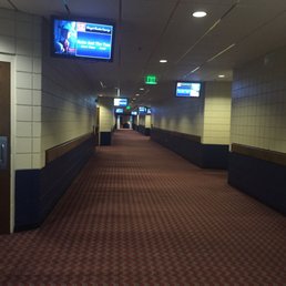 Theater rooms off hallway