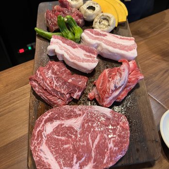 Nubiani - Meat platter with pork belly - Korean Near Me - New York, New York Nubiani - Meat platter with pork belly - Korean Near Me - New York, New York