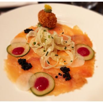 Wooloomooloo Prime - Salmon carpaccio with crabcake - Steakhouses Near Me - Hong Kong, HK